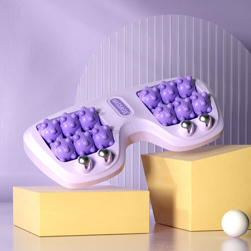 Dual Foot Massage Roller Bead Roller Massager Acupoint Stimulation Tool Home Foot Therapy For Tired Feet Relaxation