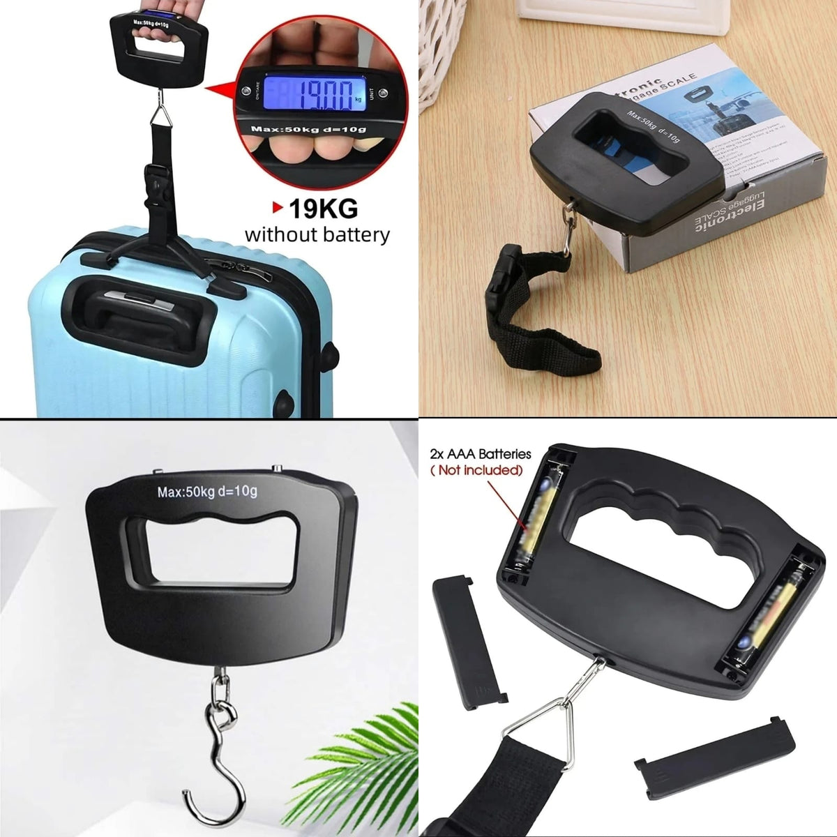 50KG Digital LED Screen Luggage Portable Weight Scale