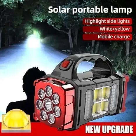 2-in-1 Rechargeable Solar Charging LED Double-Sided Handy Heavy Bulb Light