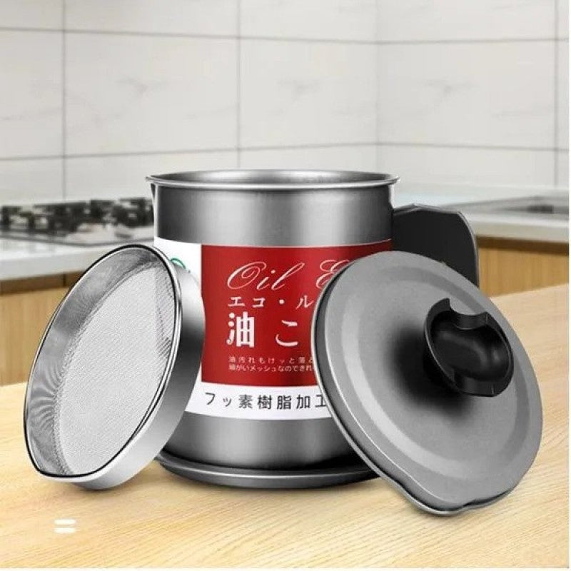 Kitchen oil filter pot 1.4 litre