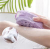 Silicone Bubble Brush Double-Sided Exfoliating Soft Bath Scrubber Massage Shower Brush Deep Body Skin Massage Cleaning Tools