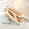 Automatic Scrolling Egg Rack Holder Storage Box Egg Basket Container Organizer Rolldown Refrigerator Egg Dispenser For Kitchen