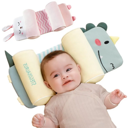 Orthopedic Newborn Baby Shaping with Natural Buckwheat Fill  Breathable Cover & Ergonomic Design for Flat Syndrome, Polyester, 0-6 Months, Multi-Purpose Use