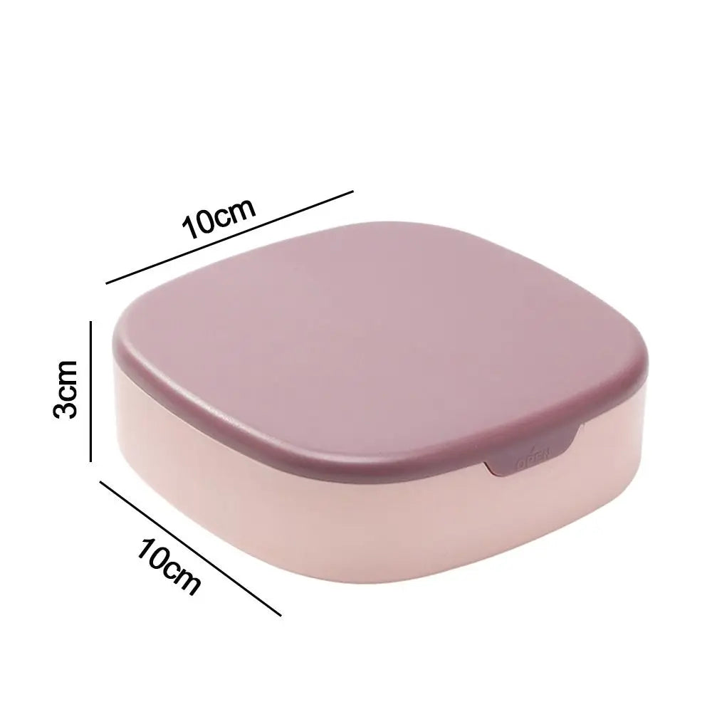 Mini Portable Travel Cosmetic and Jewelry Storage Box Organizer with Mirror