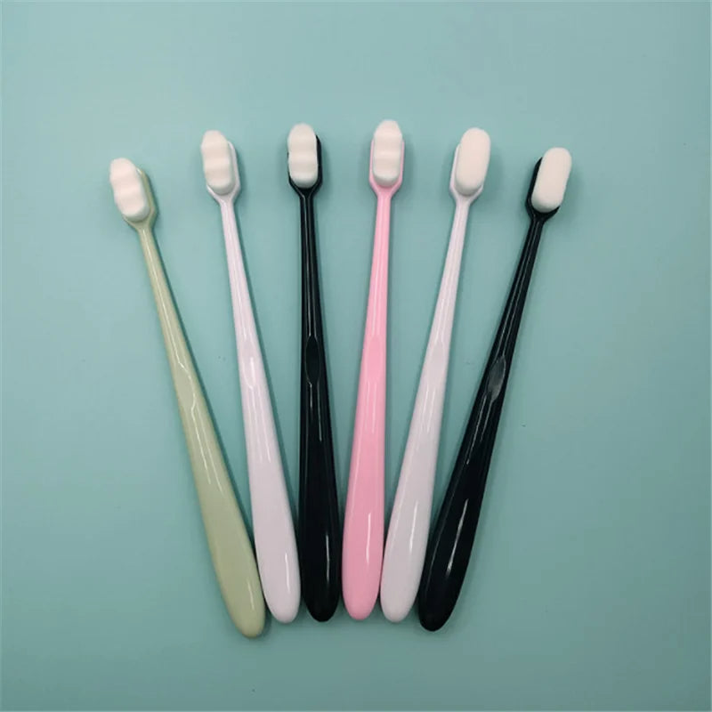 Ultrafine Wave Nano Million Bristles Toothbrushes Micro Soft Toothbrush with Holder Portable Eco-Friendly Oral Care Products Kit