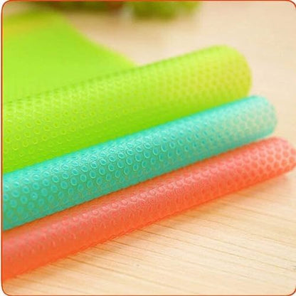 pack of 4 sheets Fridge Mats Refrigerator Mats Single Sheet Waterproof Washable Antislip - sheet size 45 x 29.5 cm
