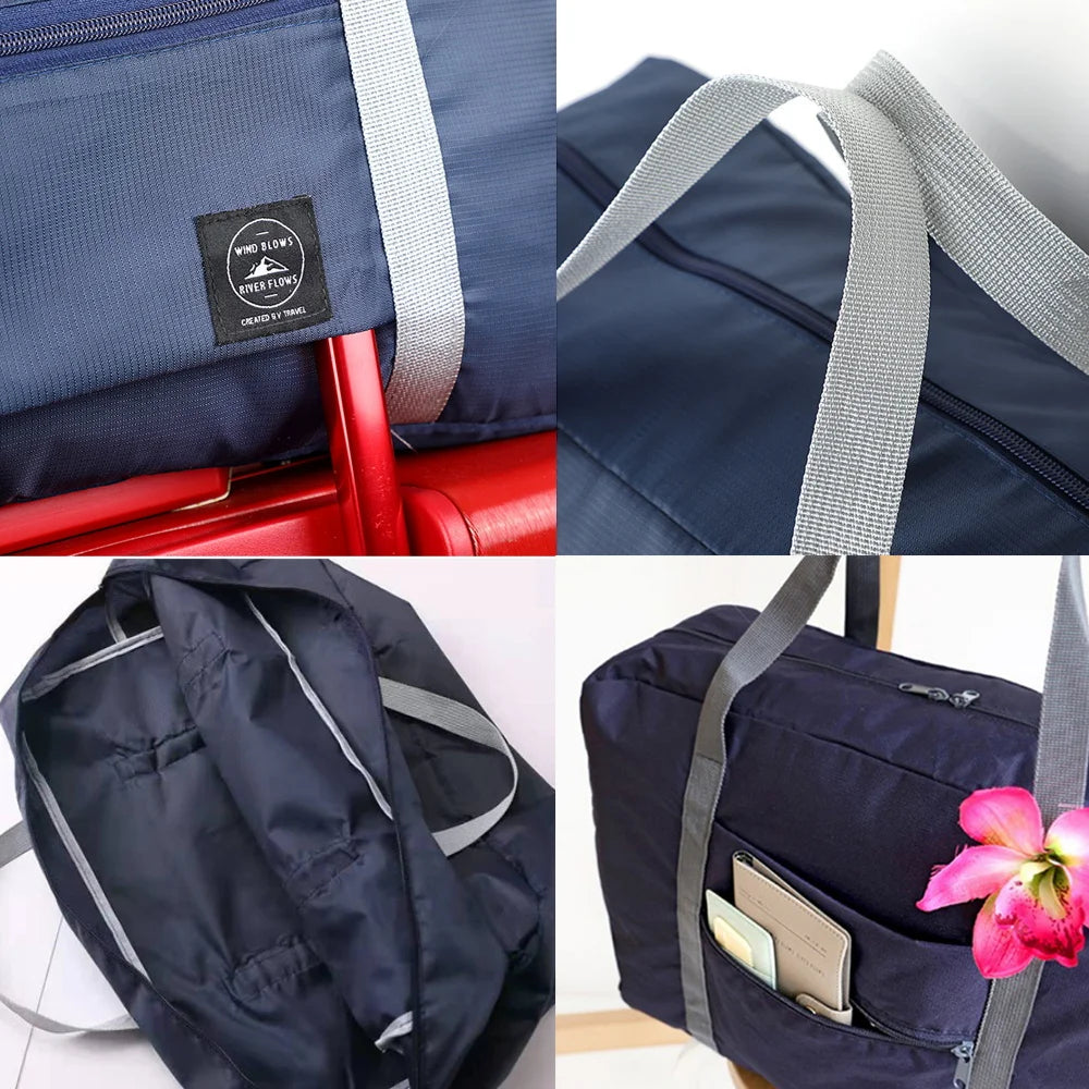 Foldable Travel Duffel Bag, Waterproof Lightweight