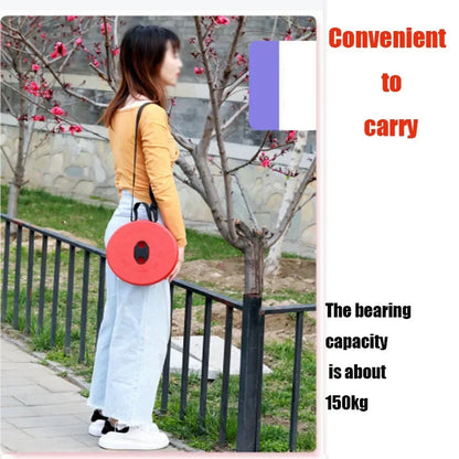 Portable Retractable Folding Stool Chair | Latest Smart Outdoor Foldable, Collapsible Lightweight Seat Chair Stool for Camping Traveling, Picnic, Car, Easy to Carry Anywhere