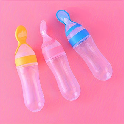 Baby Spoon Feeder-Feeder with Spoon-Silicone Spoon Feeder-Baby Silicon Spoon Feeder-Spoon bottle Feeder-Spoon Feeder Silicon
