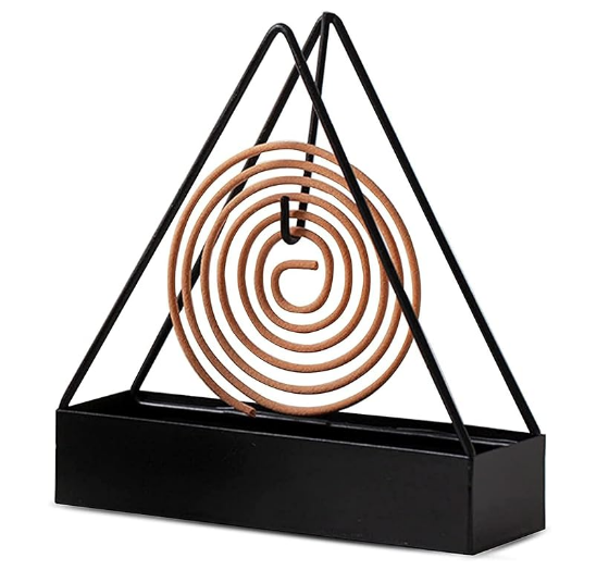 Creative Iron Mosquito Coil Holder Stable Triangular Fireproof Hanging Mosquito Coil Tray Home Supplies