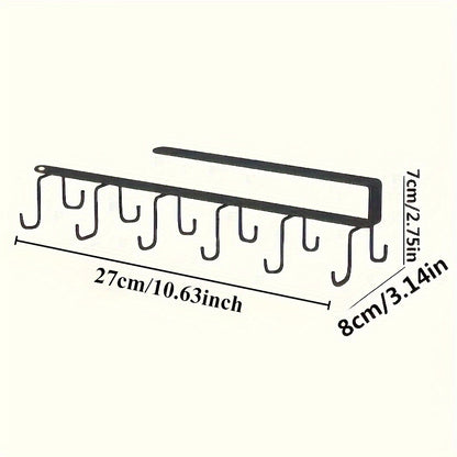 cup holder under cabinet / 10 hooks cup rack hanger coffee cup holder for kitchen cabinets