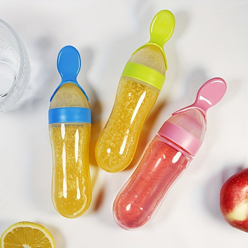Baby Spoon Feeder-Feeder with Spoon-Silicone Spoon Feeder-Baby Silicon Spoon Feeder-Spoon bottle Feeder-Spoon Feeder Silicon