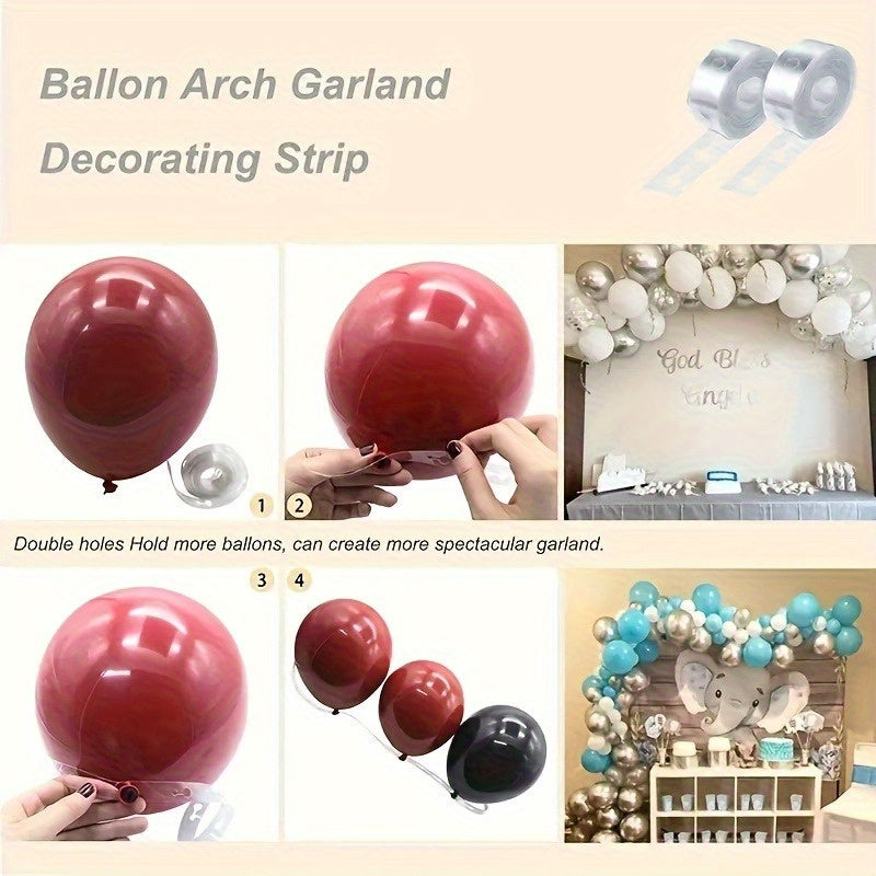 5 meter Transparent Balloon Arch Chain Set, Suitable for Multi-Scene Birthday Theme Party Decorations, Garland Hanging Balloon Decoration Strips DIY Material, Reusable Party Supplies Suitable for All Seasons