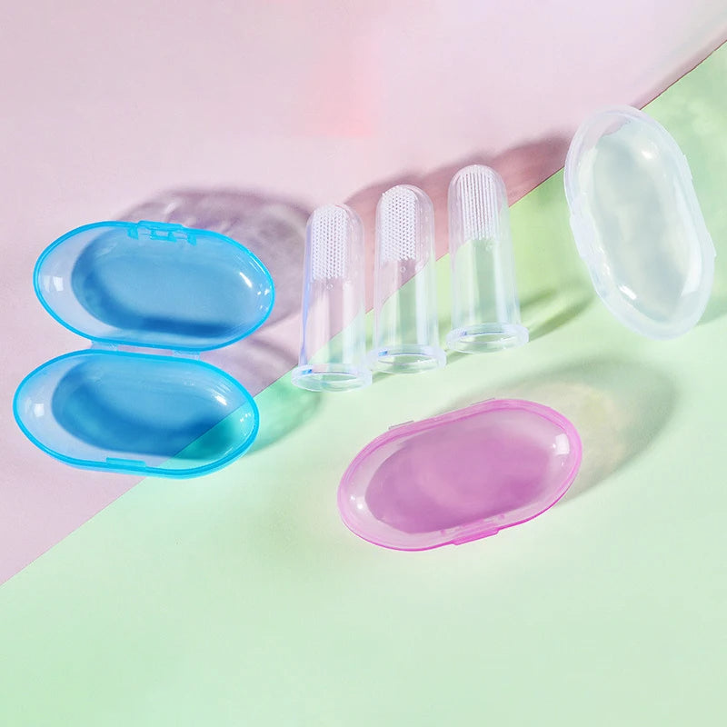 New Arrival Baby Items Children Teeth Clear Massage Soft Silicone Baby Finger Toothbrush Toddler teether