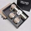 3 Cup Double-Layer Stainless Steel Vacuum Flask Set