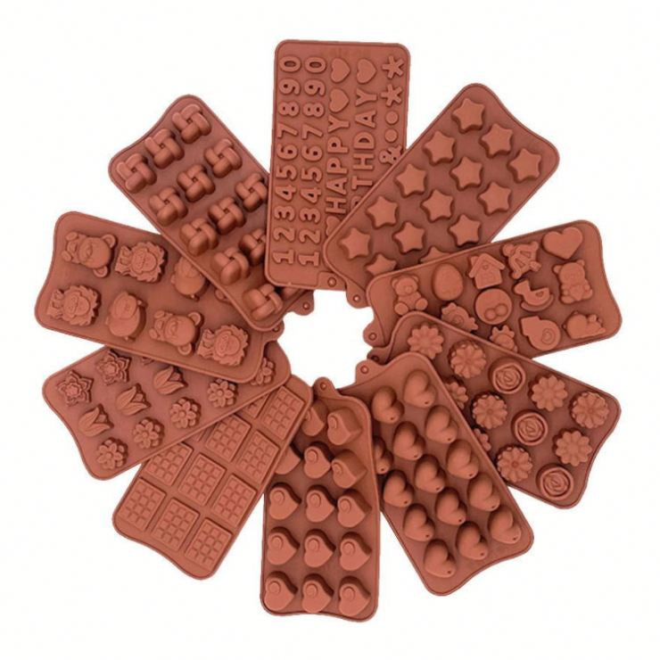 SILICONE CHOCOLATE  MOLDS🍫 MULTIPLE DEISGNS