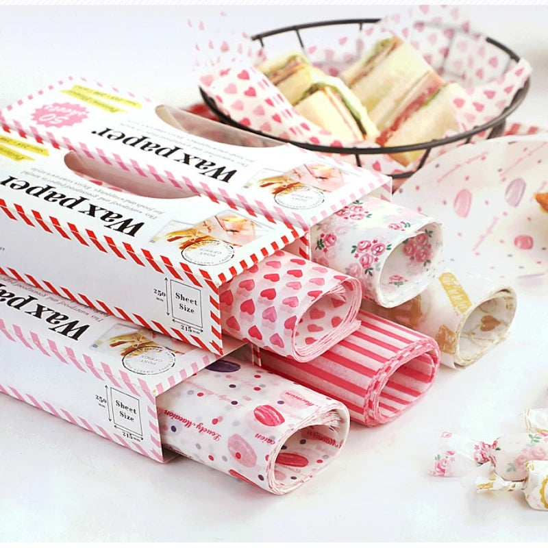 Grease Paper Food Wrapper 50 pcs
