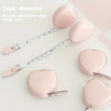 1Pc PU Leather Love Small Tape Measure Waist Tape Measure Home Use Cloth Measure 59.06 Inch Multifunctional Mini Measure
