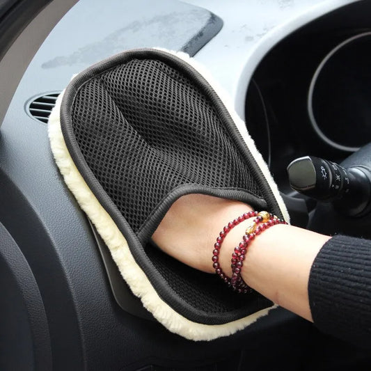 Car Cleaning Woolen Glove