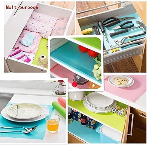 pack of 4 sheets Fridge Mats Refrigerator Mats Single Sheet Waterproof Washable Antislip - sheet size 45 x 29.5 cm