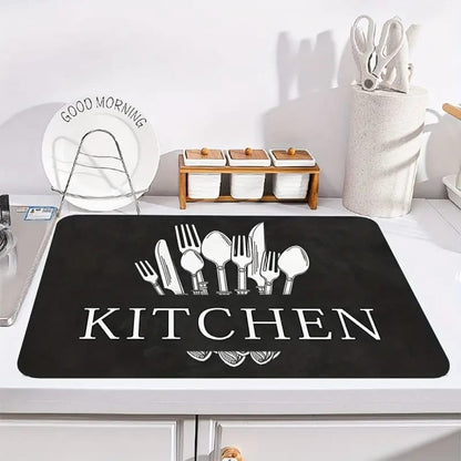 Magic Water Absorbent Anti-Slip Dish Drying/Dining Table Mat