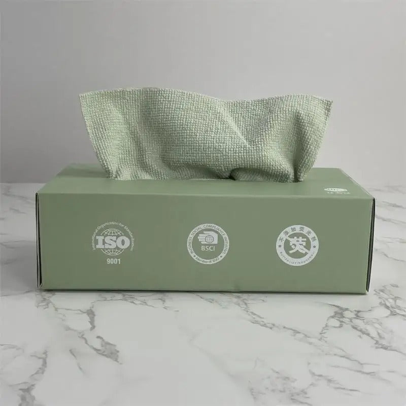 Disposable Microfiber Kitchen Cloth Soft Hand Towel Reusable Gadgets Dishcloth Rags Durable Napkin 1 Box 20pcs/lot per box