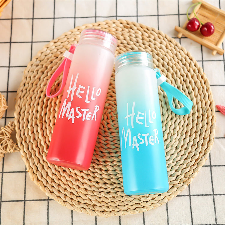 Hello Master Glass Water Bottle  -  New  beautiful design