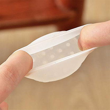 Silicone Furniture Leg Protection Cover Chair Leg Caps Silicone Floor Protector Round Furniture Table Feet Cover Anti-Slip Bottom Chair Pads Furniture Silicon Protection Cover White 4PCS