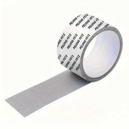 Window Barrier Repair Tape, Self-Adhesive Mesh Patch Kit, Fiberglass-Covered, Repairs Holes And Tears, Repels Mosquitoes, For Home And Office Use, One Roll