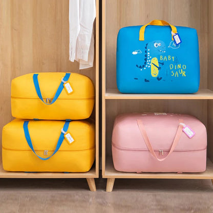 Portable Multifunction Storage Bag, Closet Organizer Moving Tote Bag, Reinforced Handles Zippered Organizer, Large Capacity Childbirth Bag