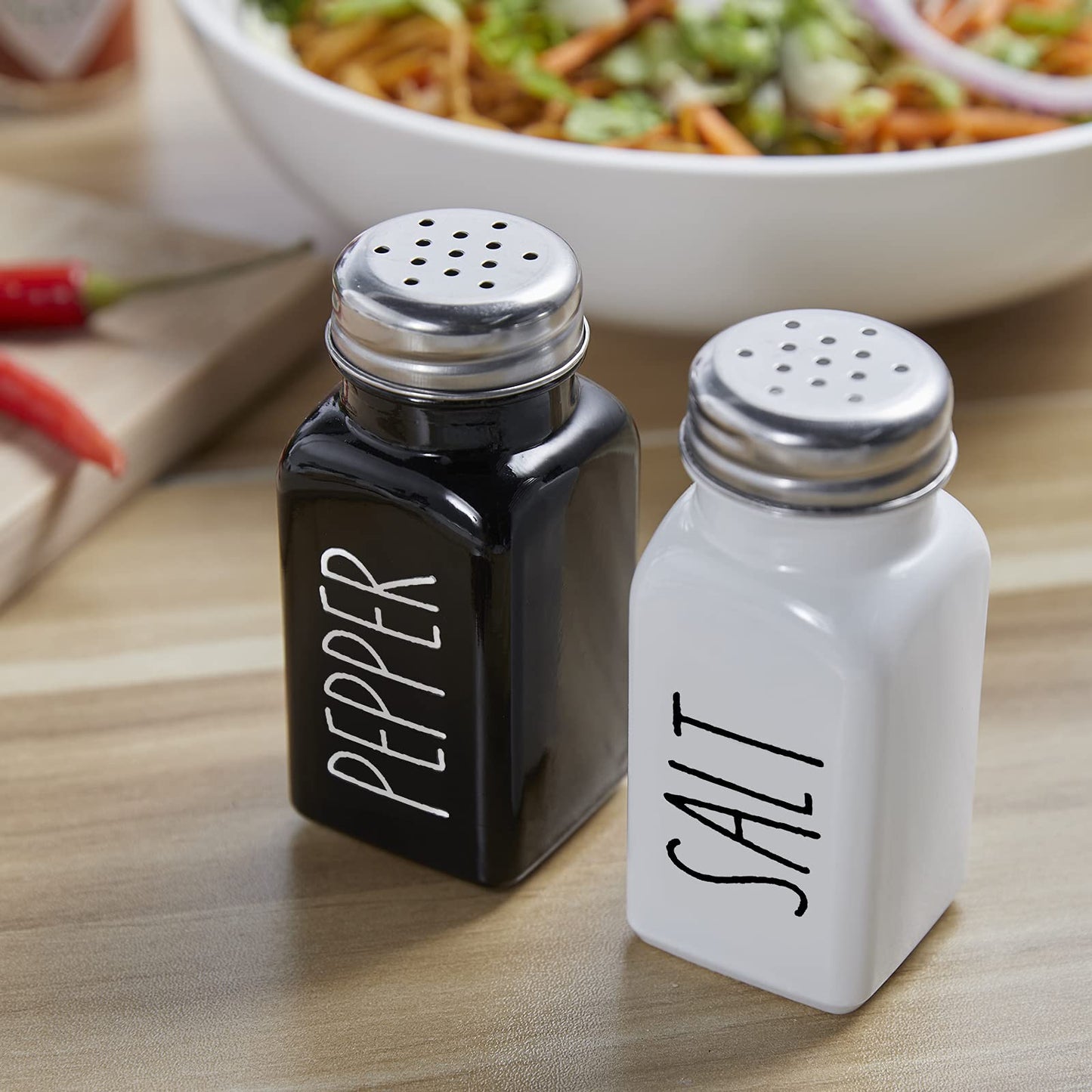 Salt & Pepper glass merterial
