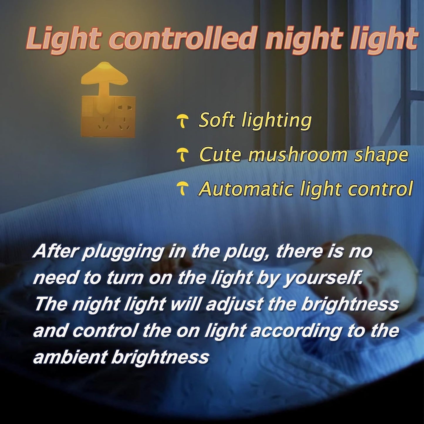 Mushroom night light