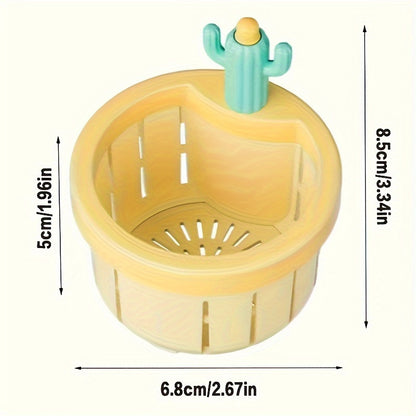 Cactus kitchen sink filters - push down pop-up basket, food waste separator with garbage filter, easy to clean, plastic material, kitchen sink accessories