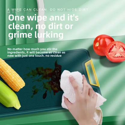 Double-sided PE Chopping Board Anti-mildew Non-slip Round Rotatable