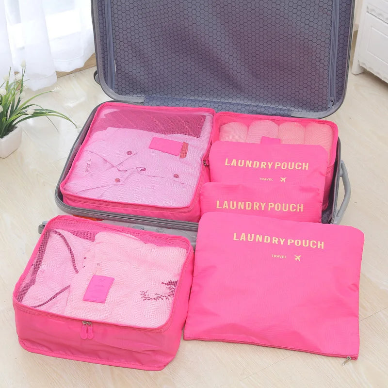 Travel 6pcs Pouch Organizer