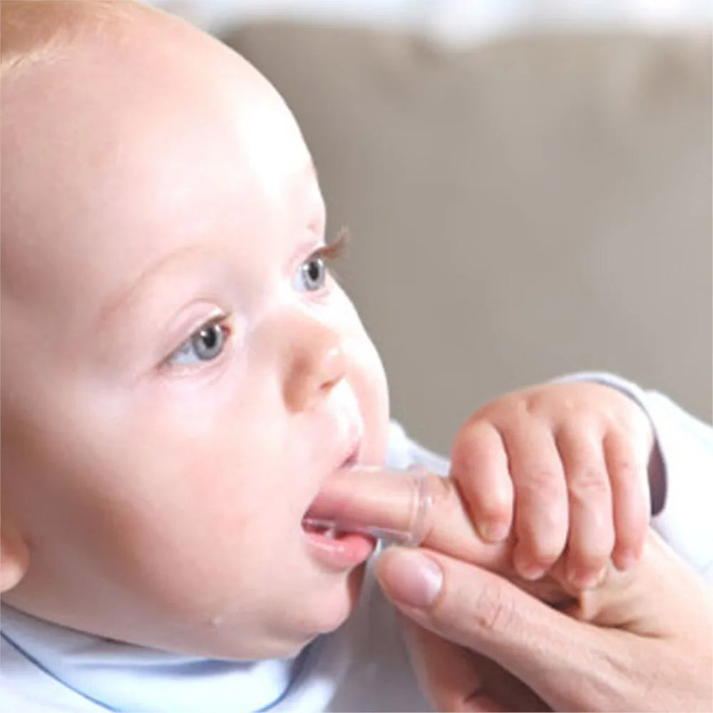 New Arrival Baby Items Children Teeth Clear Massage Soft Silicone Baby Finger Toothbrush Toddler teether