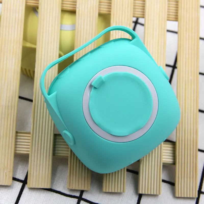 Silicone Body Bath Brush - Exfoliating, Massaging, and Cleansing Tool - Blue, Pink and Yellow