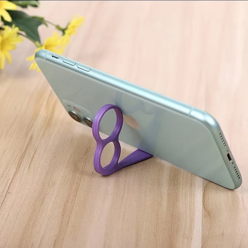 2pcs Random Color Phone Grip Holder Finger Ring Support Plastic Cellphone Handheld Bracket Desktop Mount Stand Bracket