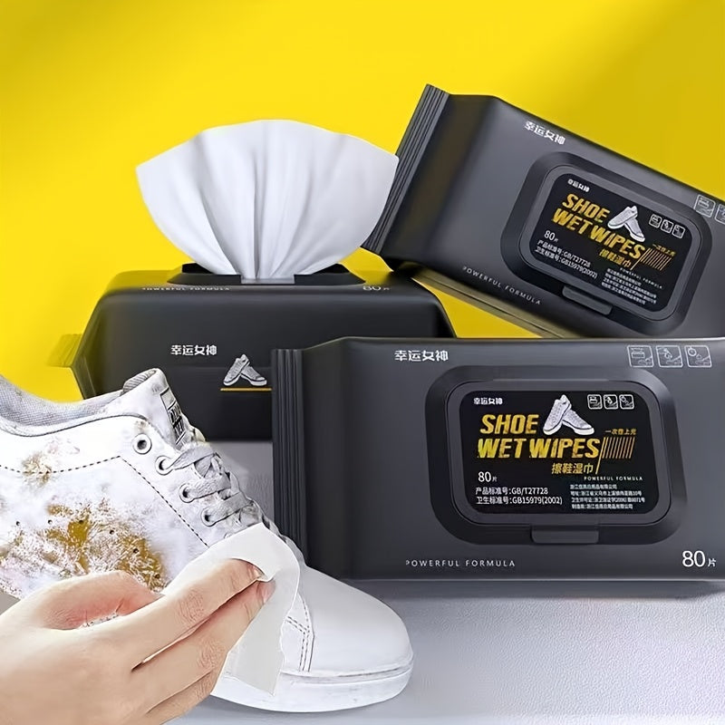 Portable Outdoor Shoe Cleaner Wipes - Powerful Disposable Sneaker Cleaning Cloths for White Shoes Sneakers Cleaning Kit