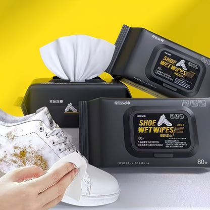 Portable Outdoor Shoe Cleaner Wipes - Powerful Disposable Sneaker Cleaning Cloths for White Shoes Sneakers Cleaning Kit