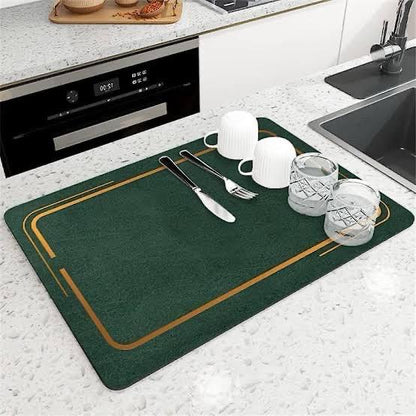 Magic Water Absorbent Anti-Slip Dish Drying/Dining Table Mat