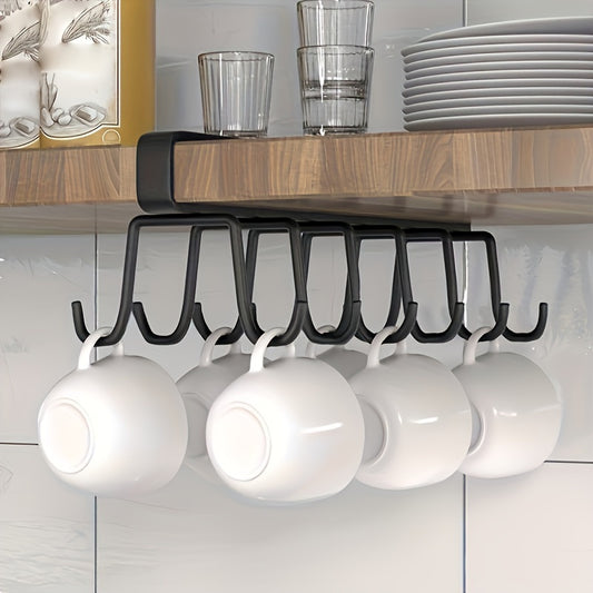 cup holder under cabinet / 10 hooks cup rack hanger coffee cup holder for kitchen cabinets