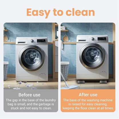 New Noise Reducation Washing Machine Rubber Mat Universal Fixed Washing Machine Stand Anti-Vibration Feet Pads Refrigerator Base Fixed Non-Slip Pad For Washing Machine, Fridge, Suction Cup Anti Walk Shock Absorber Feet Pads Lifting Base Furniture Pads