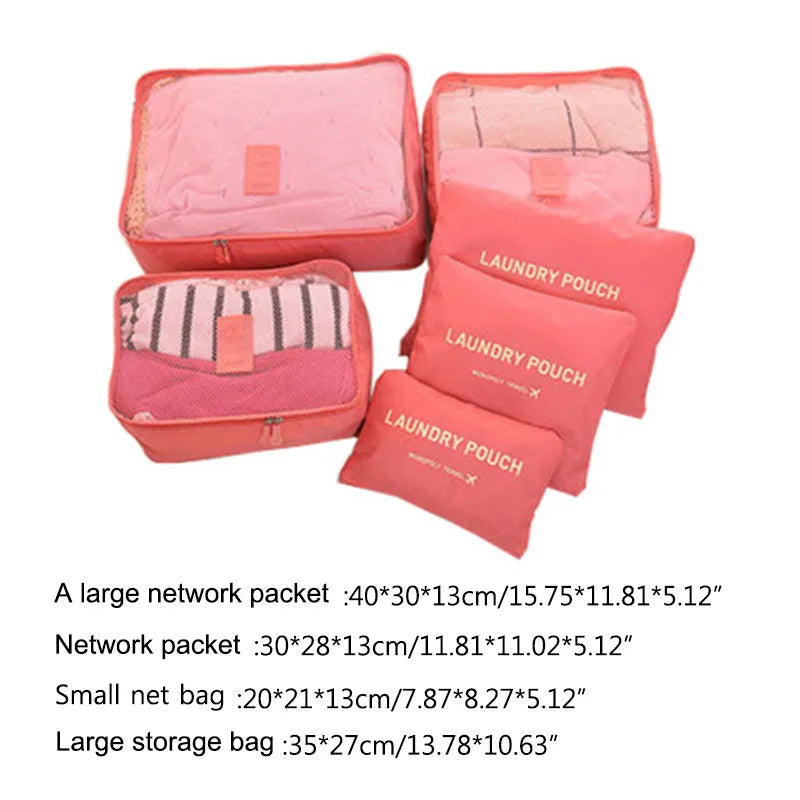Travel 6pcs Pouch Organizer