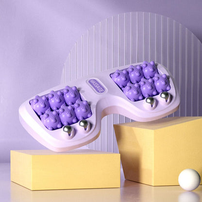 Dual Foot Massage Roller Bead Roller Massager Acupoint Stimulation Tool Home Foot Therapy For Tired Feet Relaxation