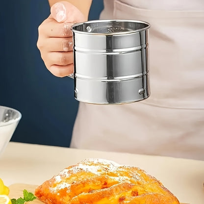 1pc of Semi-Automatic Flour Sifter, Handheld Flour Sieve, New Model for Filtering Flour, Baking Tool for Dusting, Kitchen And Restaurant Utensil