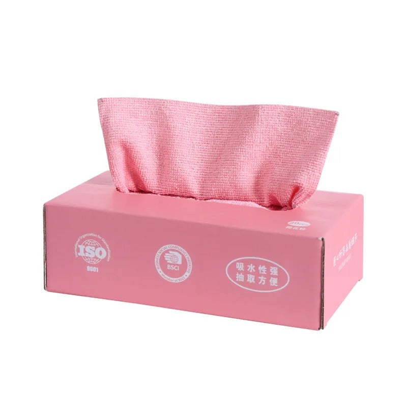 Disposable Microfiber Kitchen Cloth Soft Hand Towel Reusable Gadgets Dishcloth Rags Durable Napkin 1 Box 20pcs/lot per box