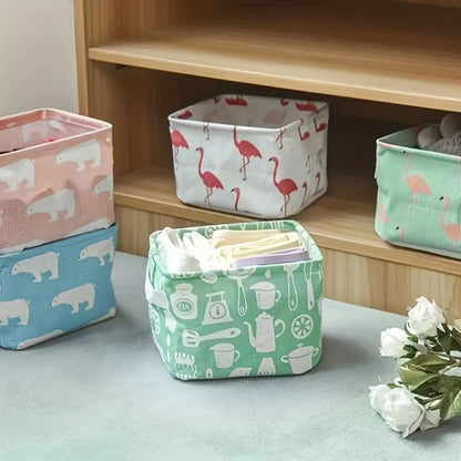 Mini Foldable Storage Box Organizer