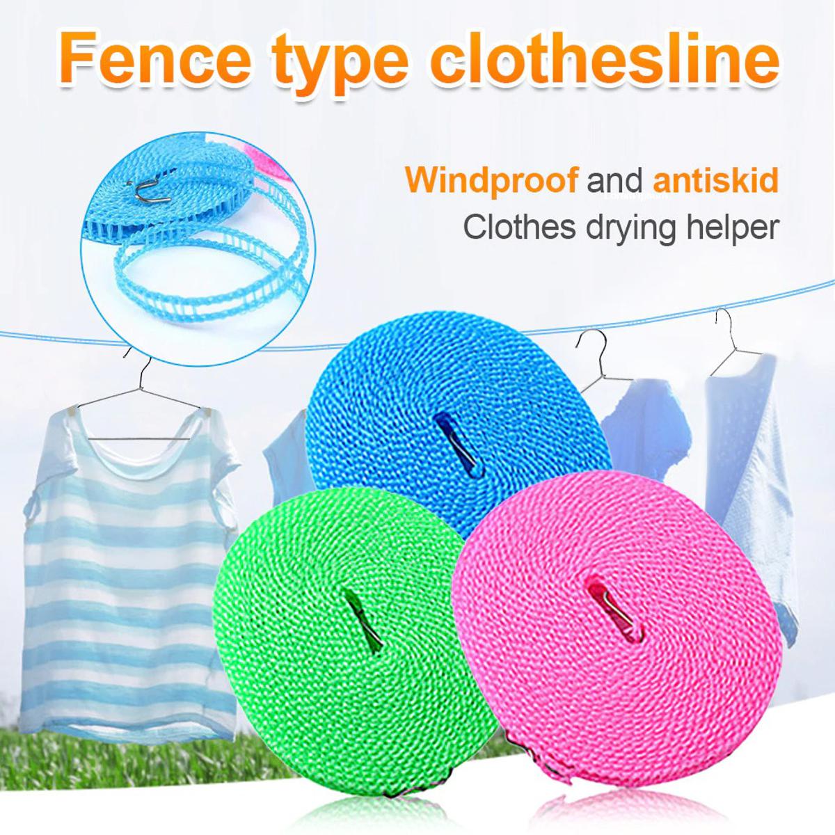 Plastic Cloth Hanging Rope Clothesline - 4 Meters