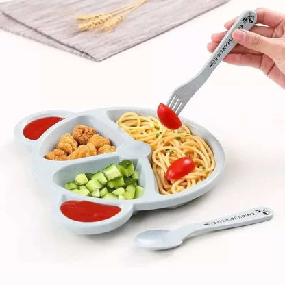 5 pcs plate and spoon set